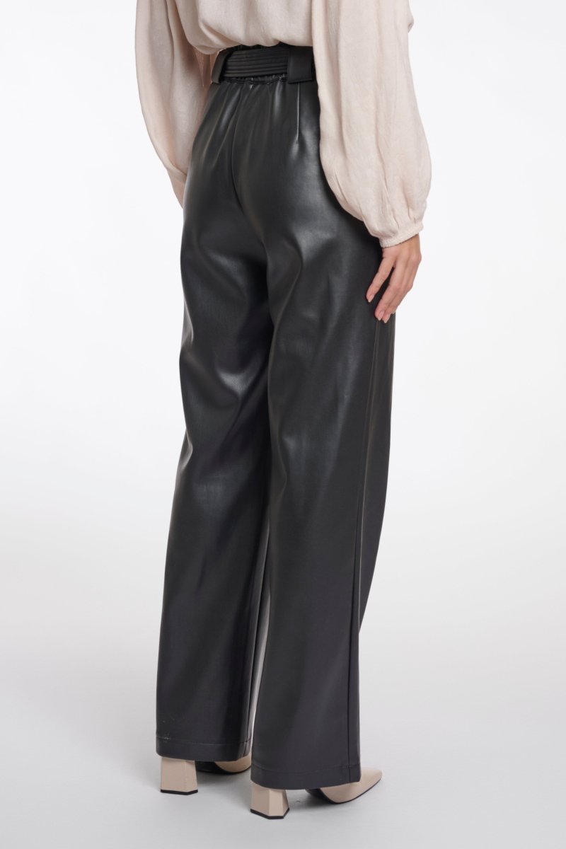 HIGH - WAIST LEATHER TROUSER