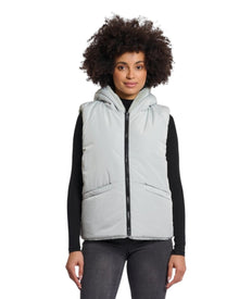 HOODED PUFFER VEST