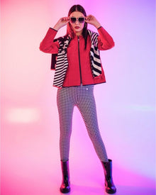 HOUNDSTOOTH STIRRUP STRETCH PANTS