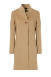 Inverted Notch Collar Light Wool Coat