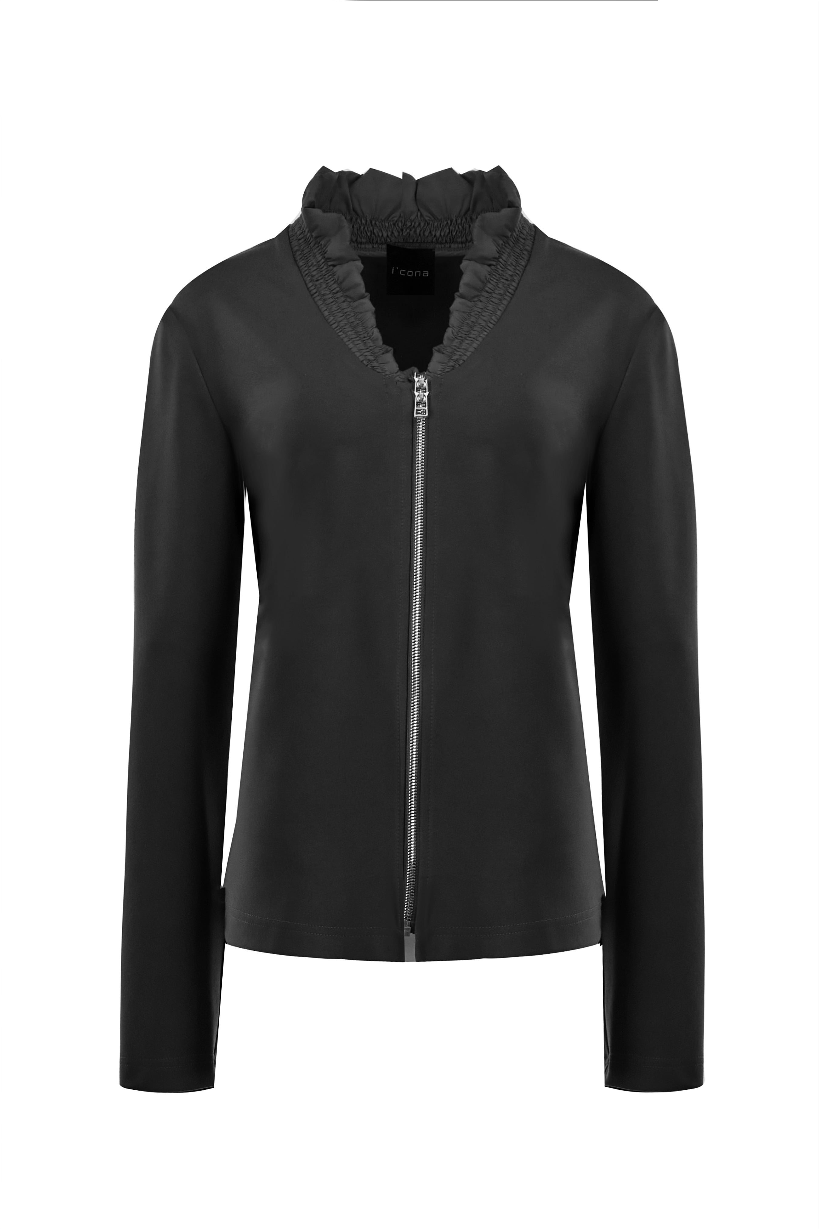 RUFFLED ZIP JACKET