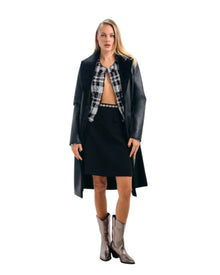 JEWEL-WAIST A-LINE SKIRT