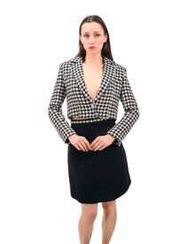 JEWEL-WAIST A-LINE SKIRT