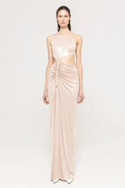 KNOTTED CUTOUT DRAPE GOWN - Nakhle.Ets - Dresses