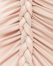 KNOTTED CUTOUT DRAPE GOWN - Nakhle.Ets - Dresses