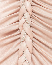 KNOTTED CUTOUT DRAPE GOWN