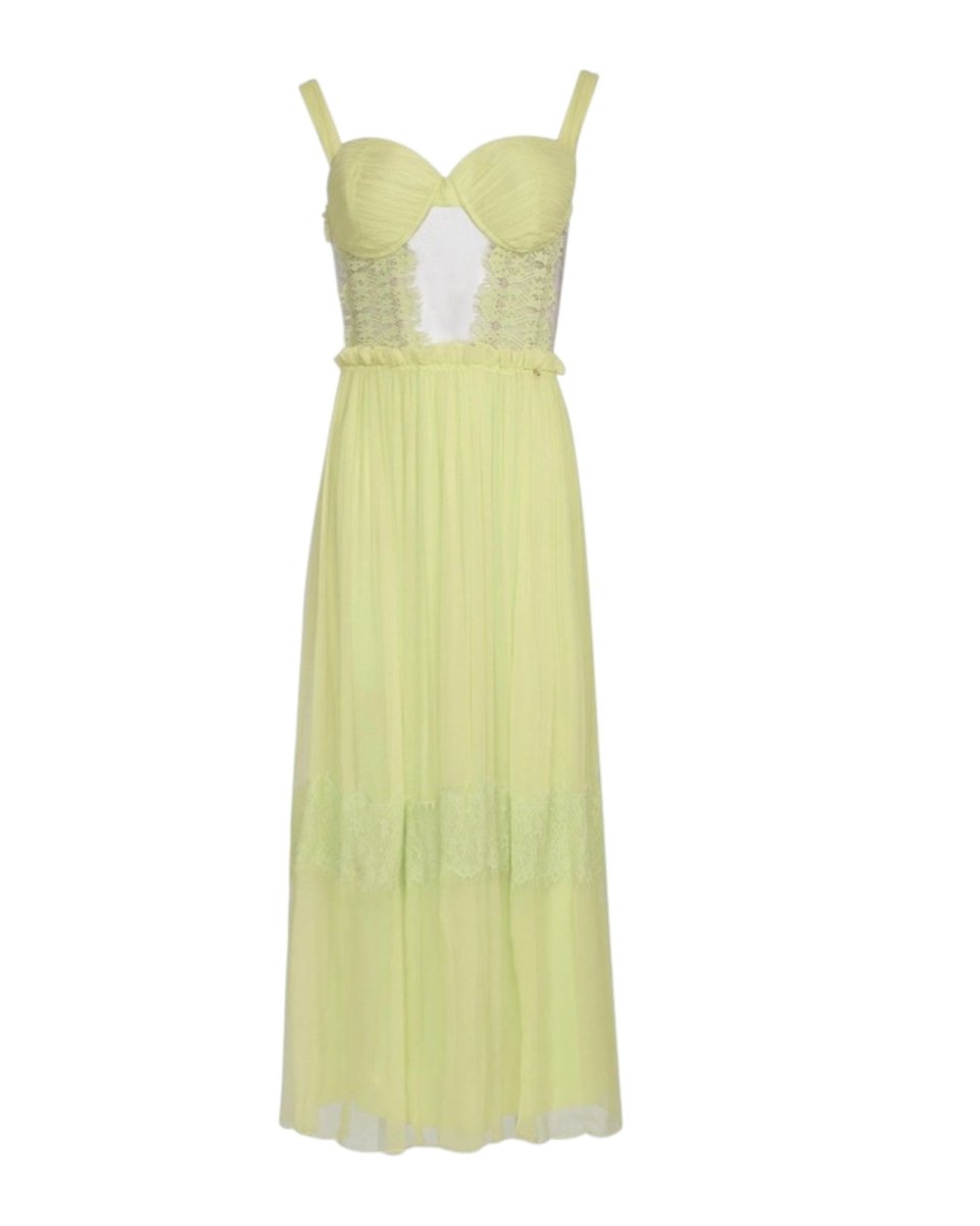 LACE BODICE TULLE DRESS
