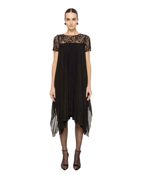 LACE PLEATED MIDI DRESS - Nakhle.Ets - Dresses