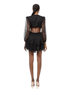 LACE RING - CUT MINI DRESS - Nakhle.Ets - Dresses