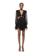 LACE RING - CUT MINI DRESS - Nakhle.Ets - Dresses