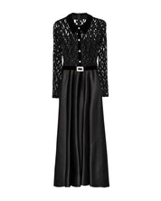 LACE SATIN MIDI DRESS - Nakhle.Ets - Dresses