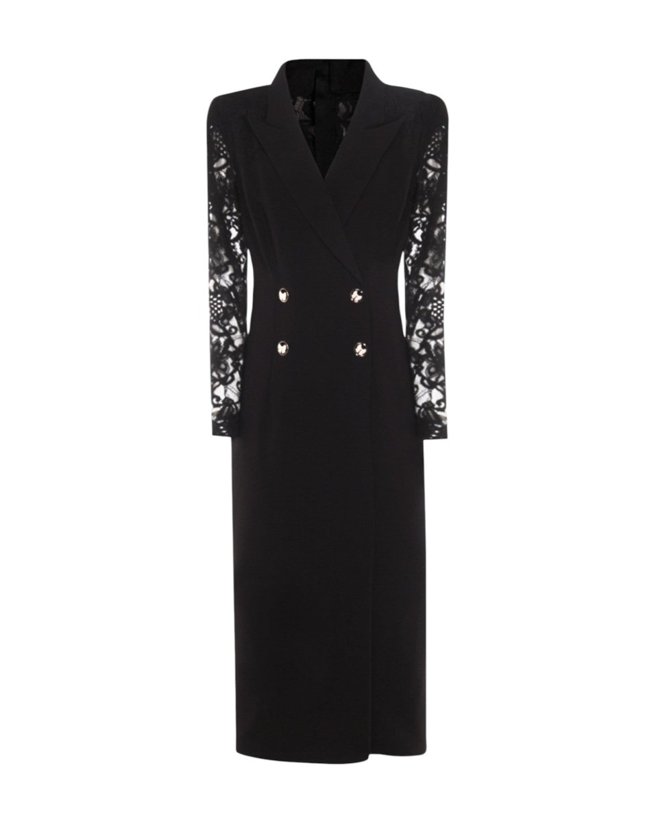 LACE SLEEVE BLAZER DRESS