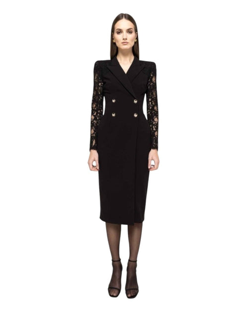 LACE SLEEVE BLAZER DRESS - Nakhle.Ets - Dresses