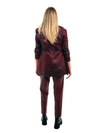 LEATHER ZIPPERED JACKET