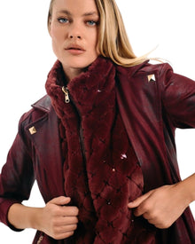 LEATHER ZIPPERED JACKET