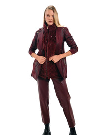 LEATHER ZIPPERED JACKET