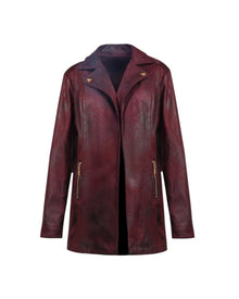 LEATHER ZIPPERED JACKET