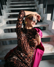 LEOPARD PRINT MESH TWO - PIECE SET - Nakhle.Ets - ensemble