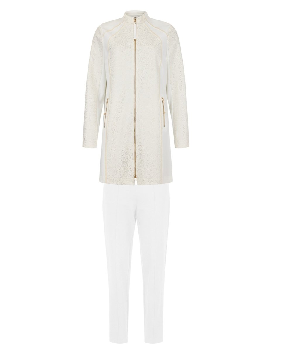 LONG-LINE TEXTURED JACKET  SET