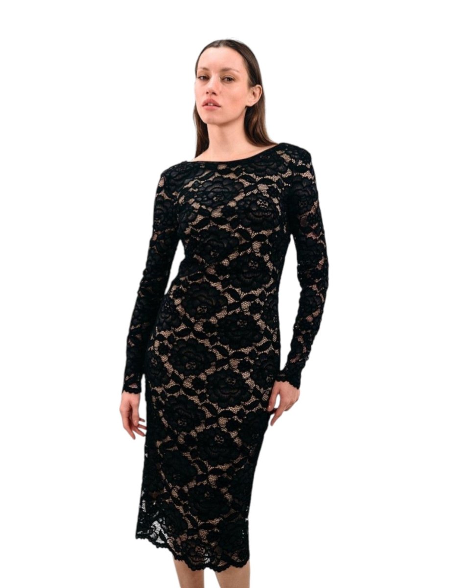 LONG SLEEVE LACE DRESS
