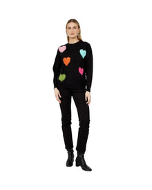 LOVE MOTIF KNIT SWEATER