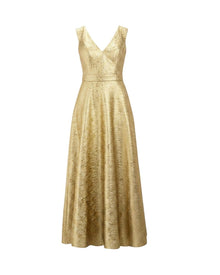 LUMINOUS METALLIC GOWN