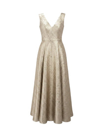 LUMINOUS METALLIC GOWN