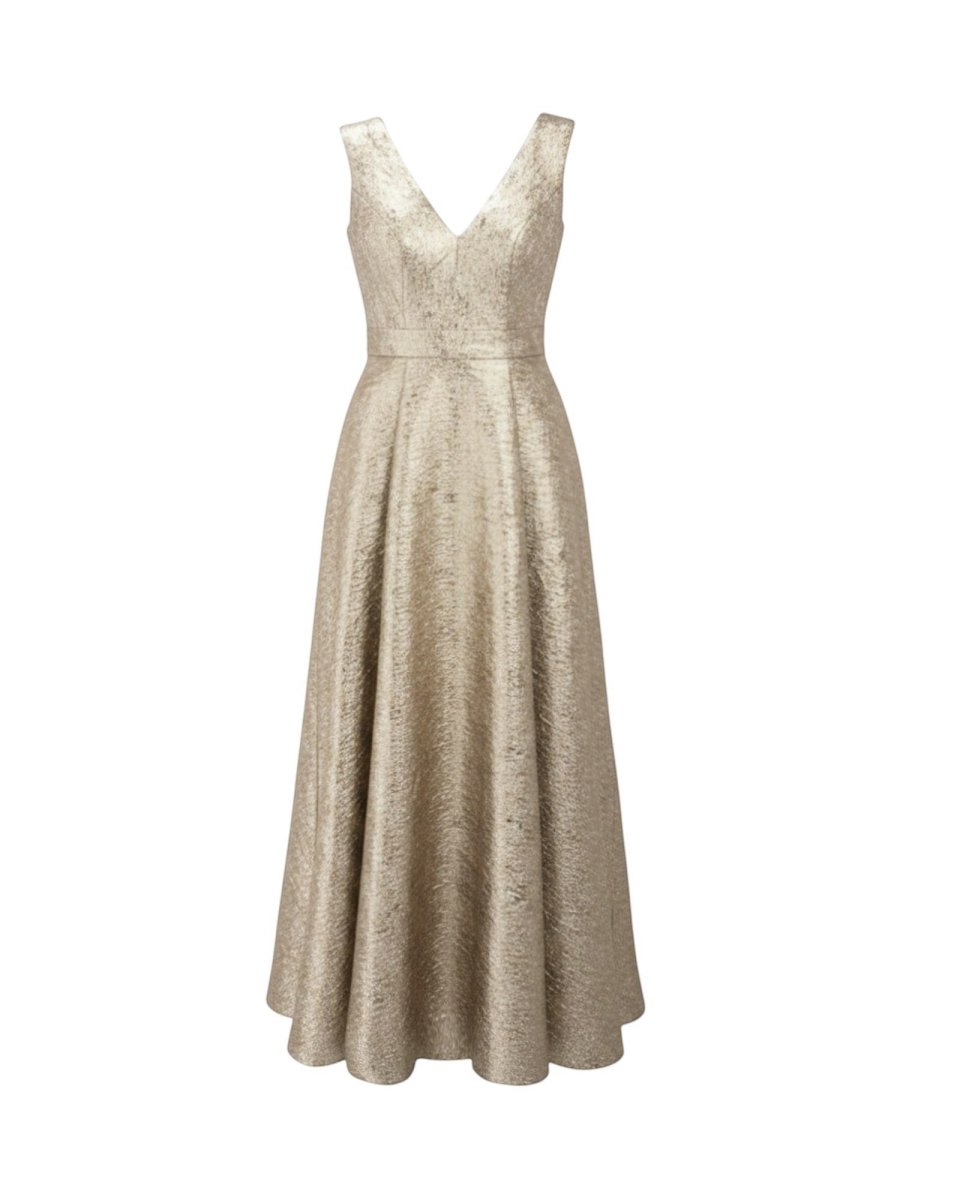 LUMINOUS METALLIC GOWN