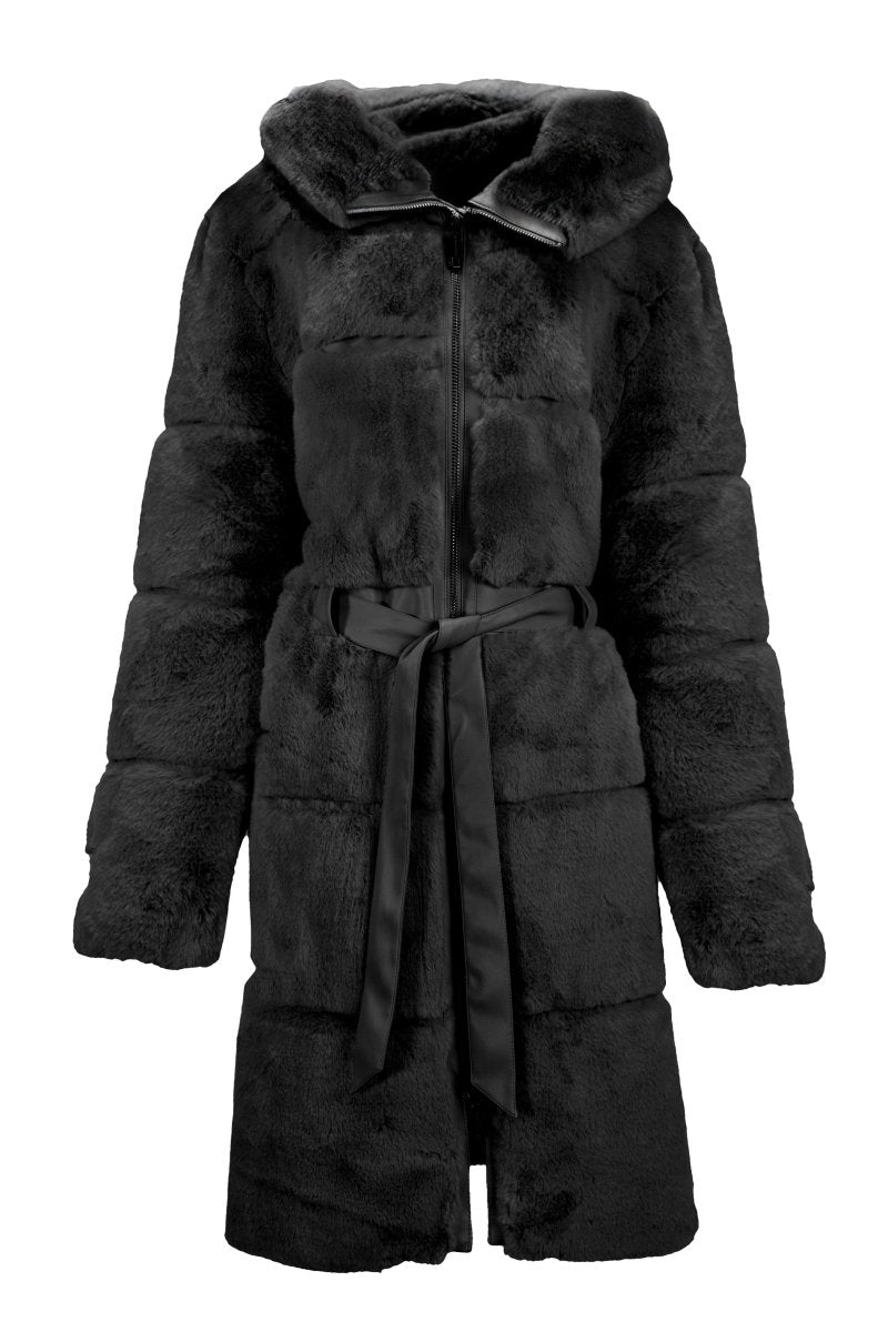 LUXE FAUX FUR COAT - Nakhle.Ets - Coats