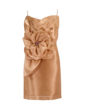 LUXE SATIN FLORAL MIDI DRESS - Nakhle.Ets - Dresses