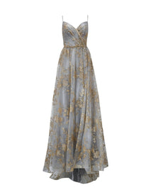 LUXURIOUS EMBROIDERED LACE GOWN