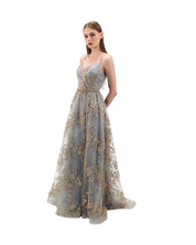 LUXURIOUS EMBROIDERED LACE GOWN