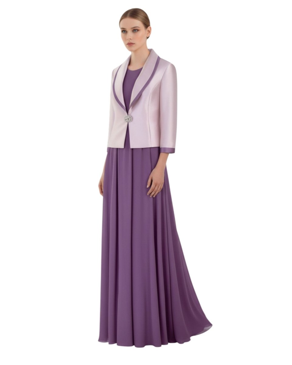 MAXI DRESS WITH MATCHING JACKET