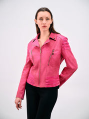 METALLIC MOTO JACKET - Nakhle.Ets - Jackets