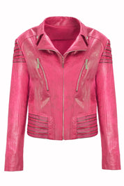METALLIC MOTO JACKET - Nakhle.Ets - Jackets