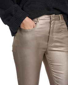 METALLIC SKINNY PANTS