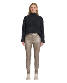 METALLIC SKINNY PANTS