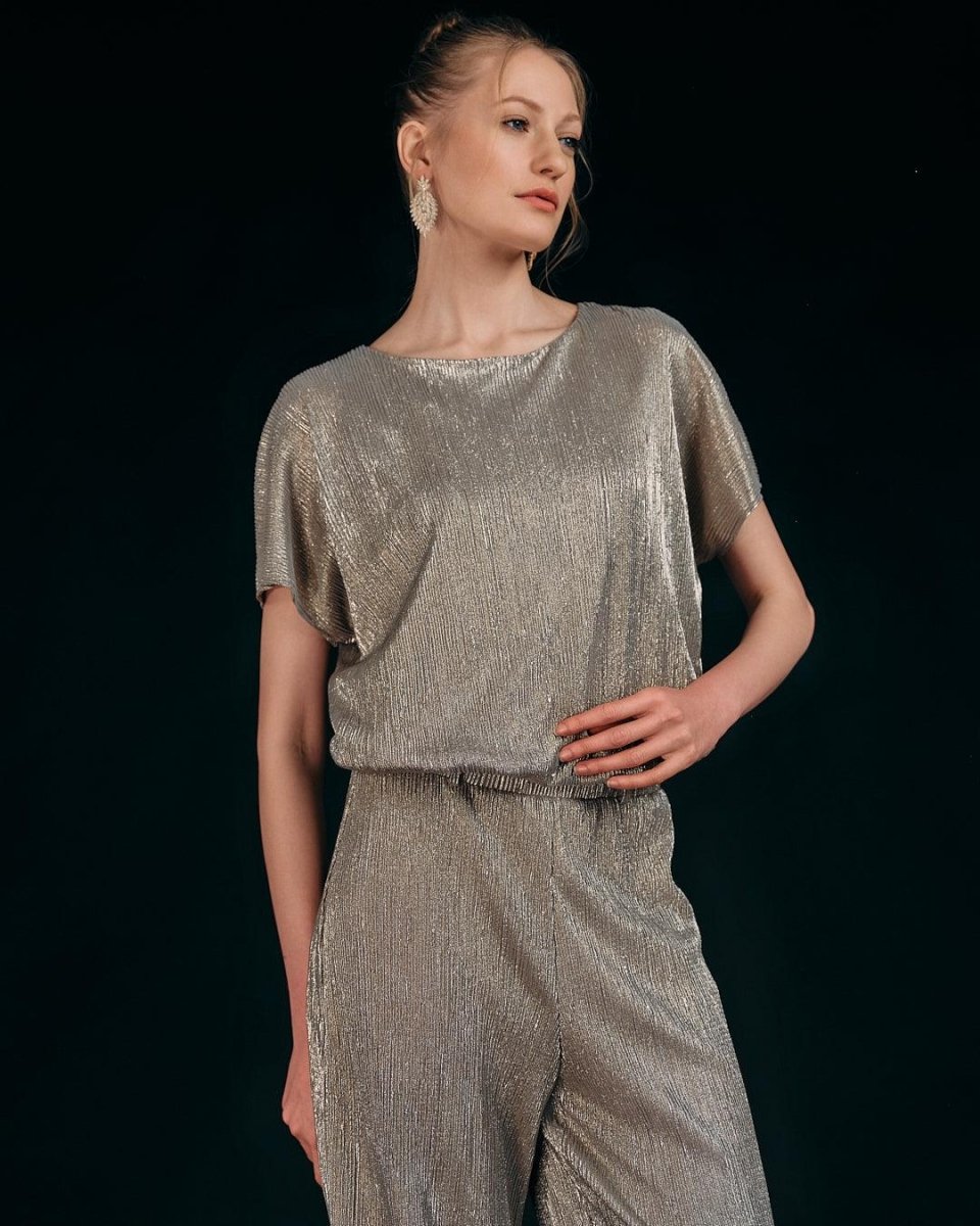 METALLIC TEXTURED TWO - PIECE SET - Nakhle.Ets - ensemble