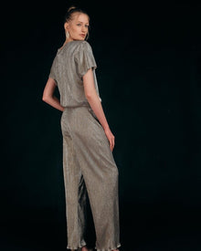 METALLIC TEXTURED TWO-PIECE SET