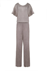 METALLIC TEXTURED TWO-PIECE SET