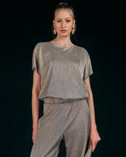 METALLIC TEXTURED TWO - PIECE SET - Nakhle.Ets - ensemble