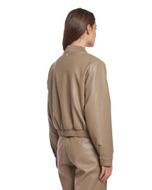 MINIMAL LEATHER ZIP JACKET