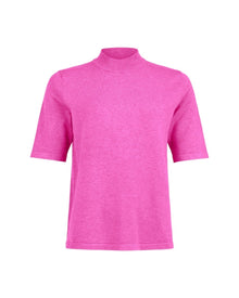 MOCK NECK KNIT TOP