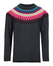MODERN GEOMETRIC KNIT PULLOVER
