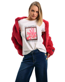 MODERN GRAPHIC PRINT TOP