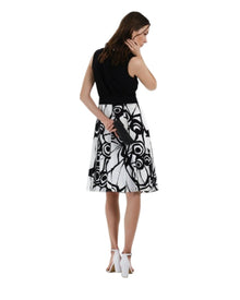MONOCHROME A-LINE DRESS
