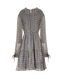 MONOGRAM SHEER DRESS