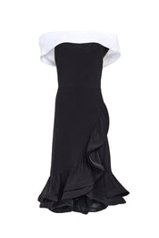 OFF - SHOULDER RUFFLED DRESS - Nakhle.Ets - Dresses
