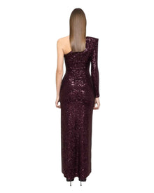 ONE-SHOULDER SEQUIN GOWN