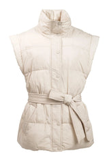 PADDED BELTED GILET